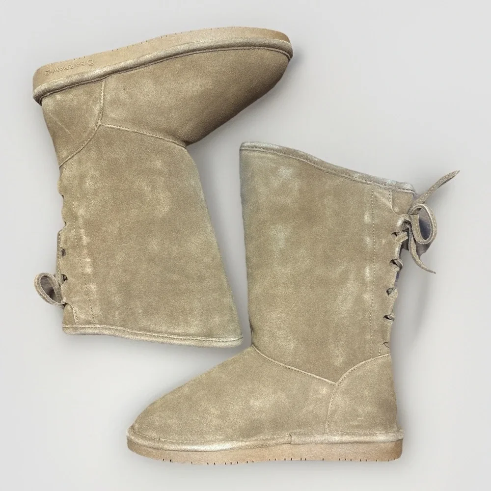 Bearpaw Phylly Youth Hickory II‎ Suede Boots Size 5